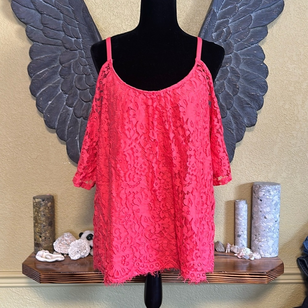 Ricki’s open Shoulder Lace Shirt